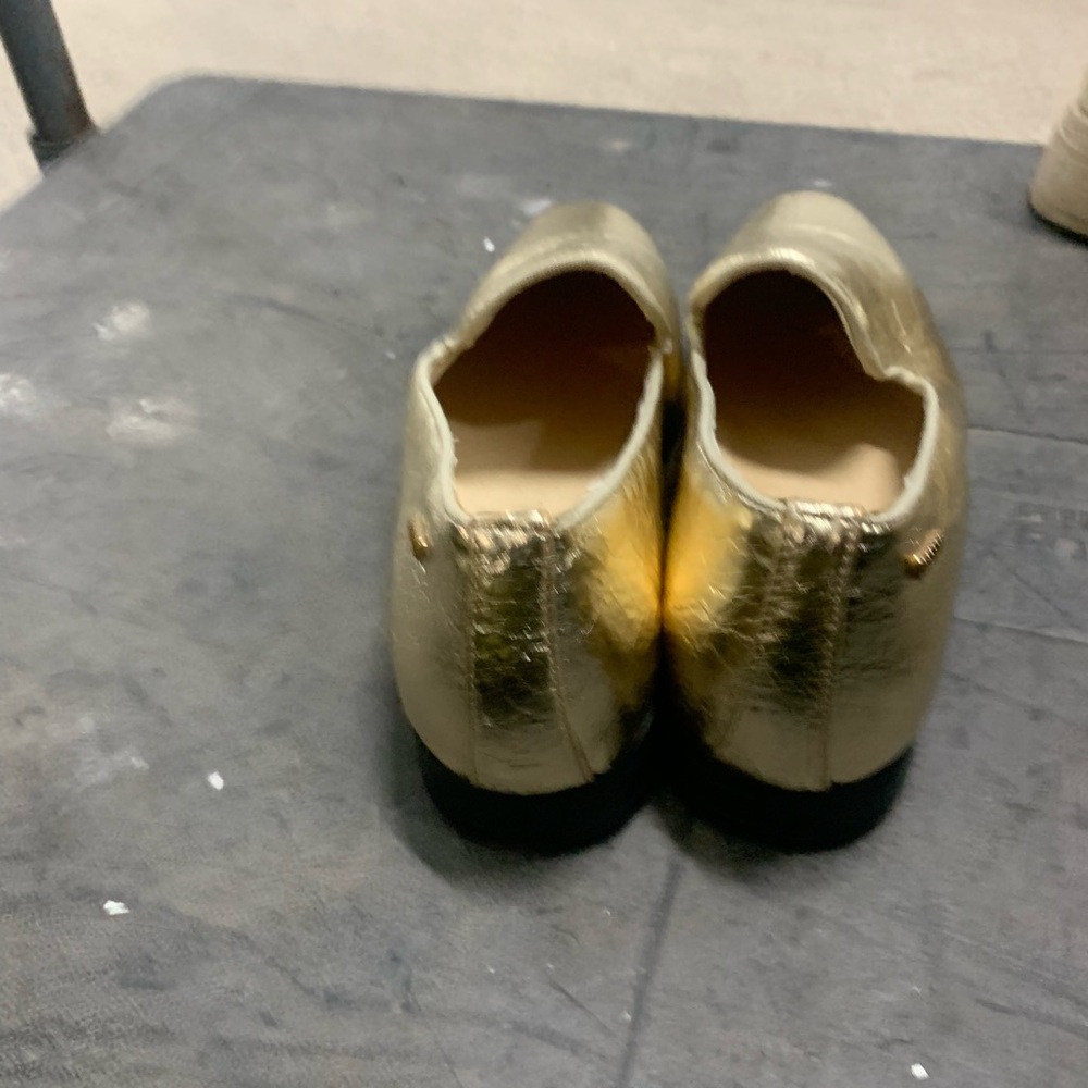 Gold men’s shoes